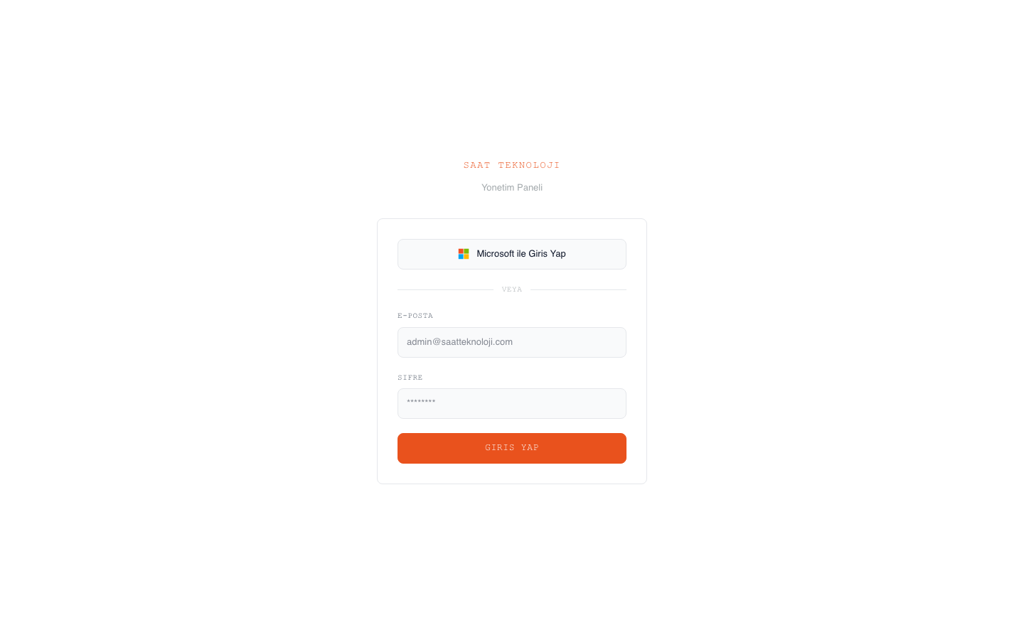 Admin Panel Login